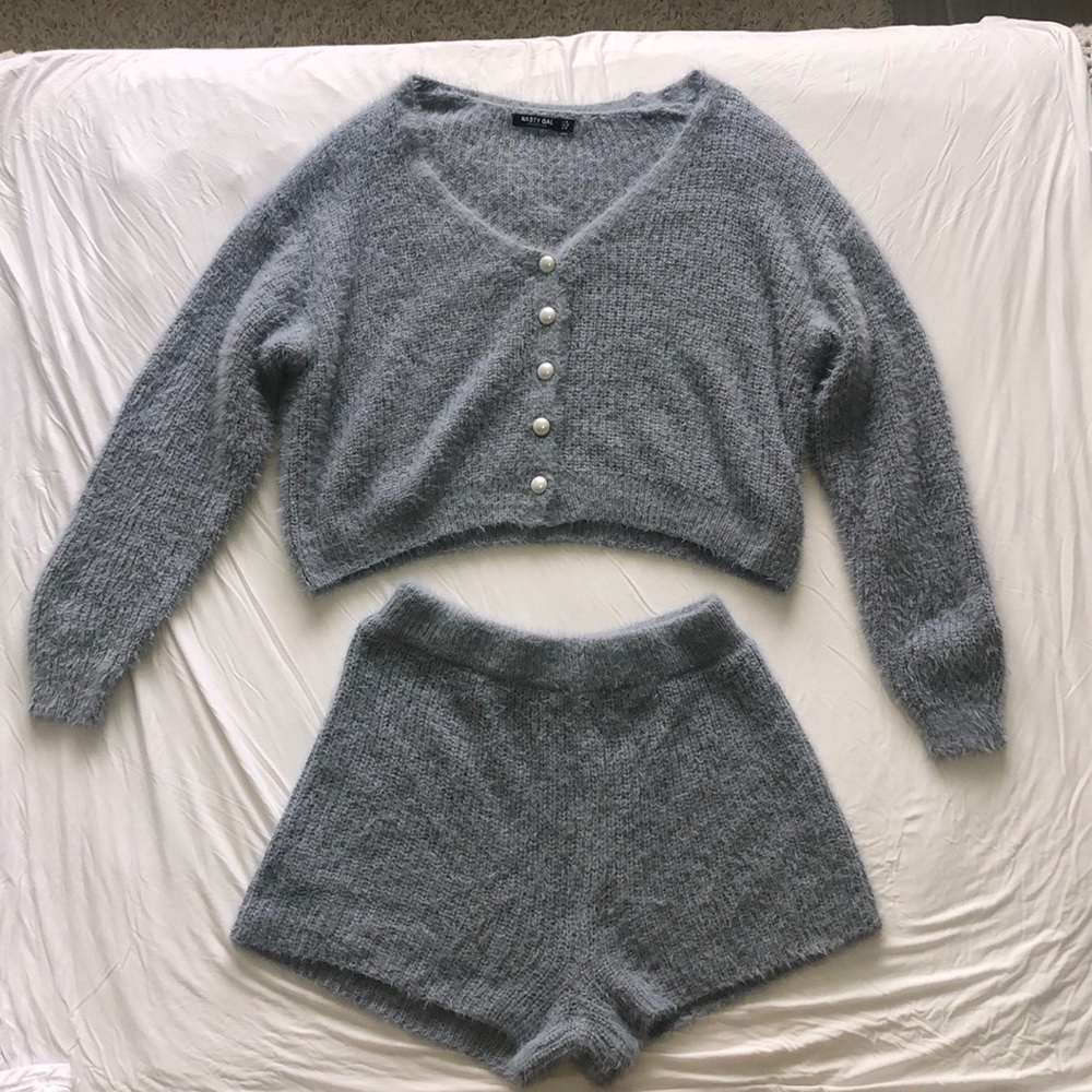 Light Blue Knot Lounge Set